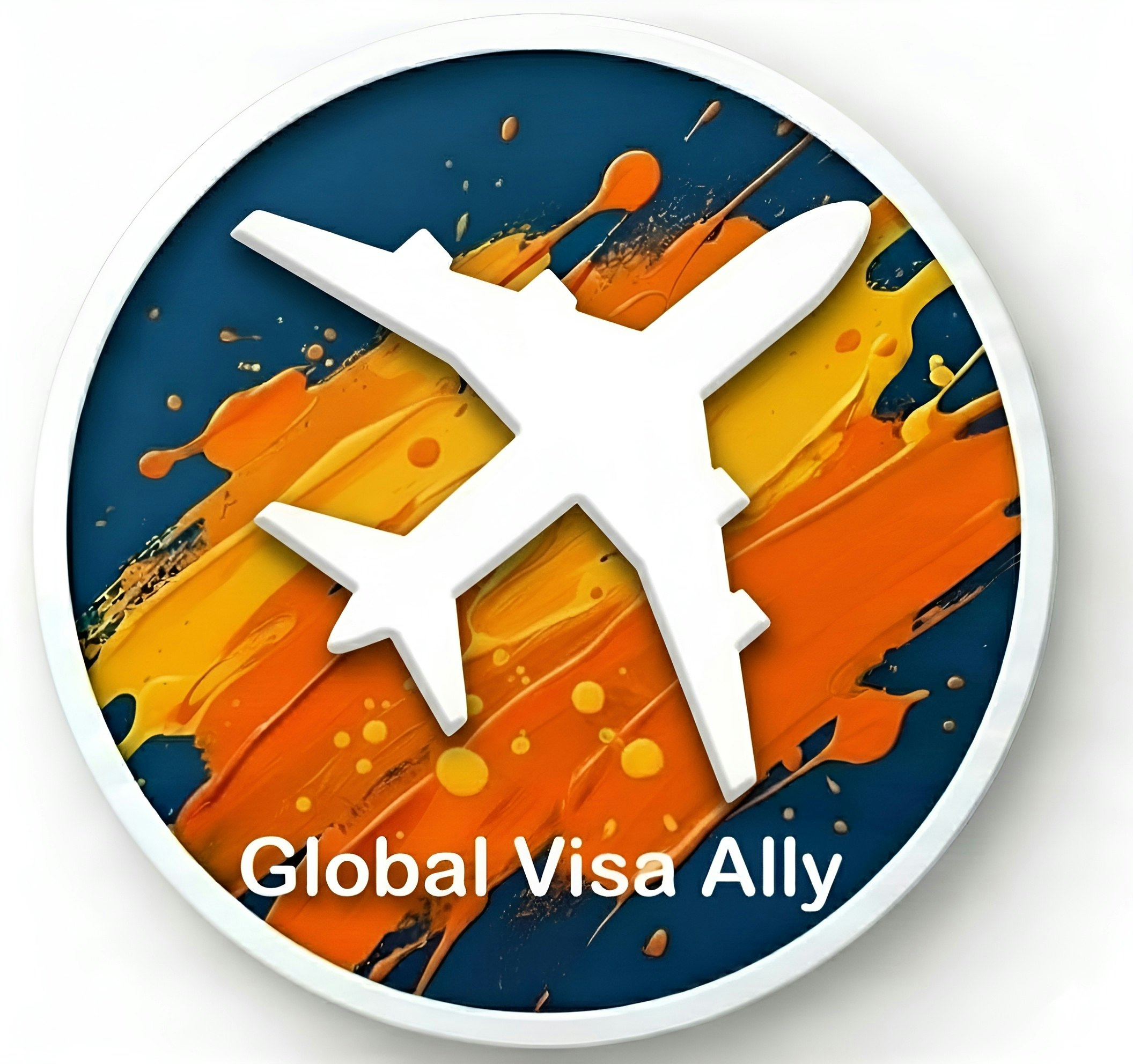 Global Visa Ally - Product Hunt launch logo and brand identity