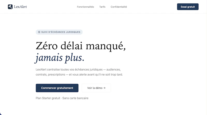 LexAlert screenshot 1