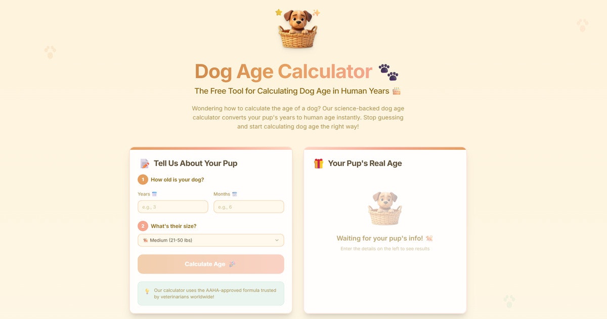 Dog Age Calculator gallery image