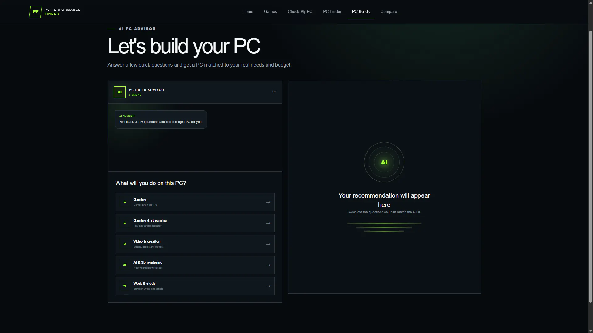 PC Performance Finder gallery image