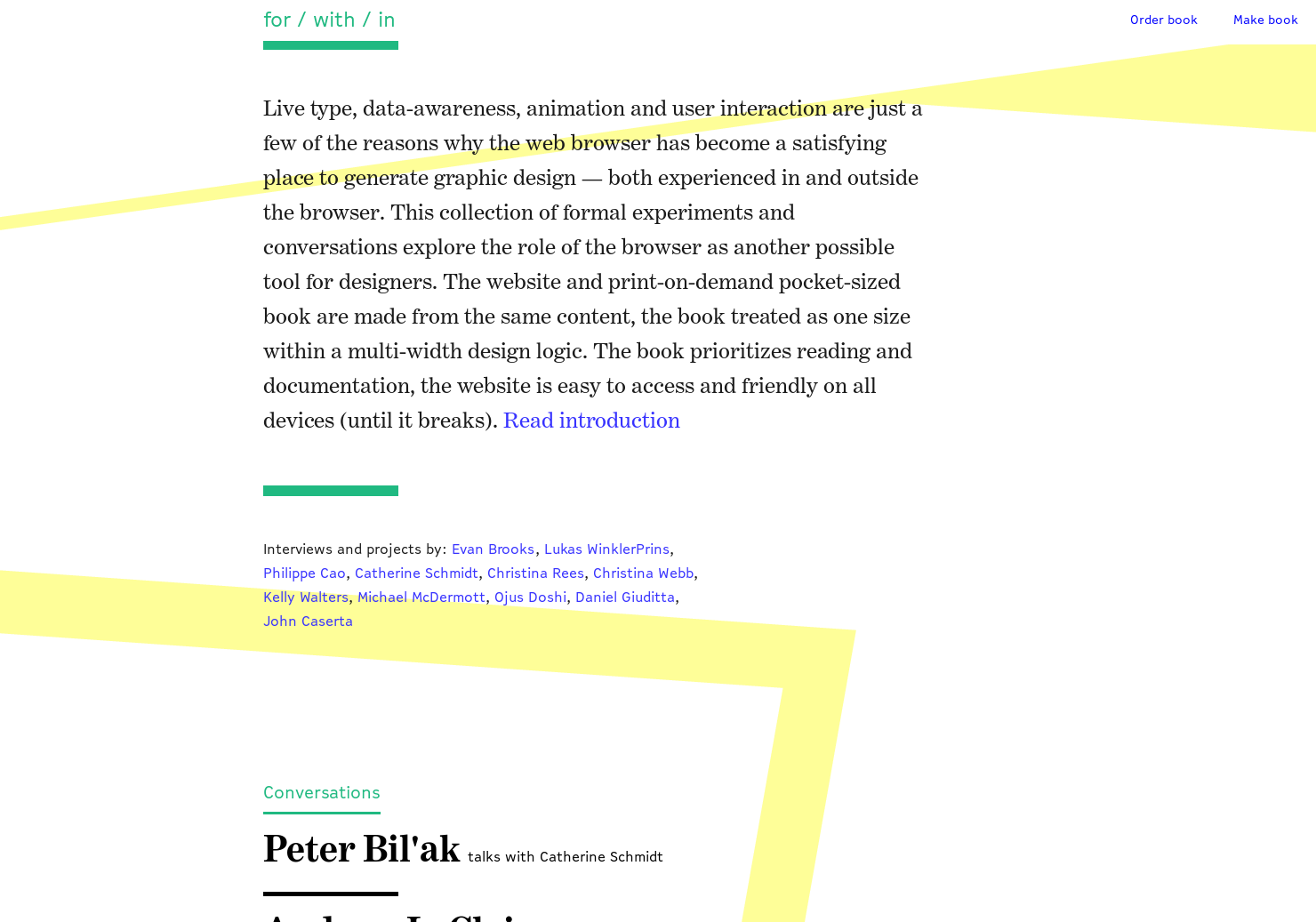 for / with / in gallery image