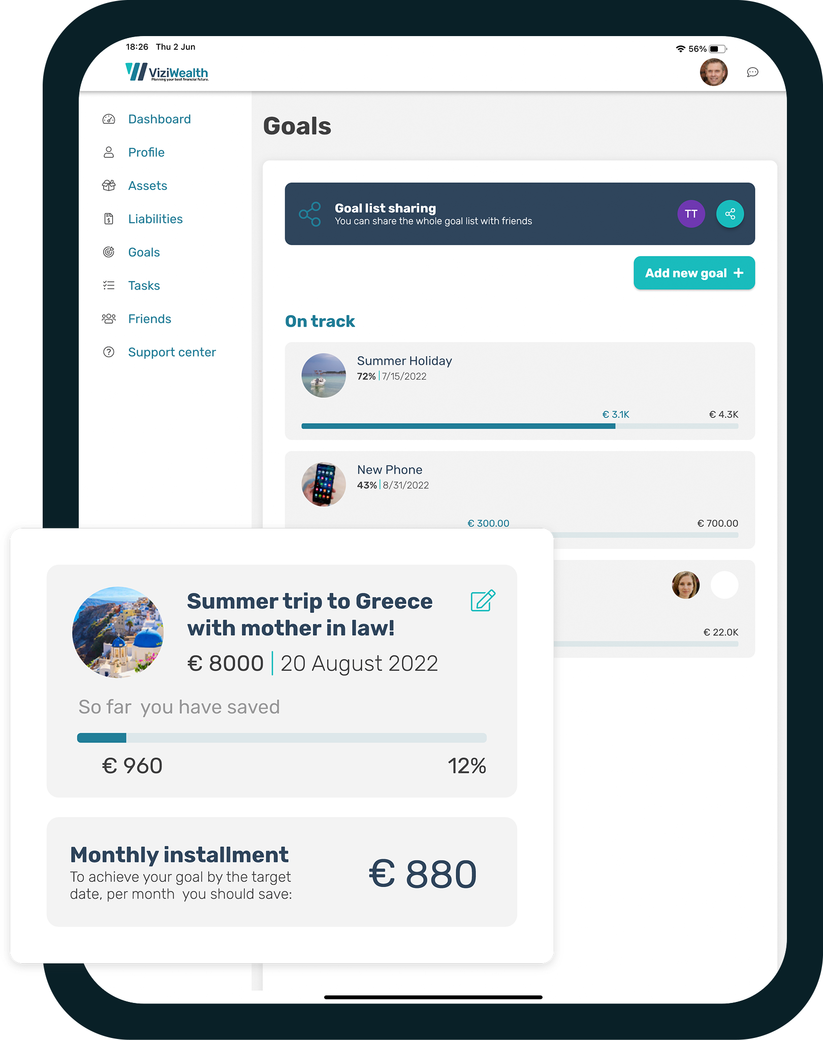 Viziwealth - Приложение для финансового планирования для всей семьи медиа 3