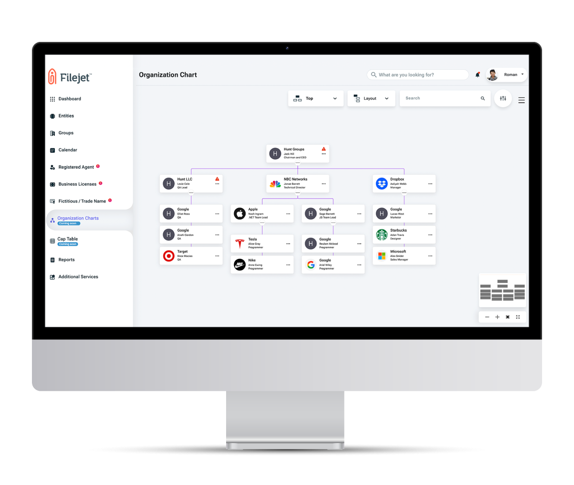 Logiciel de gestion des entités Filejet media 3