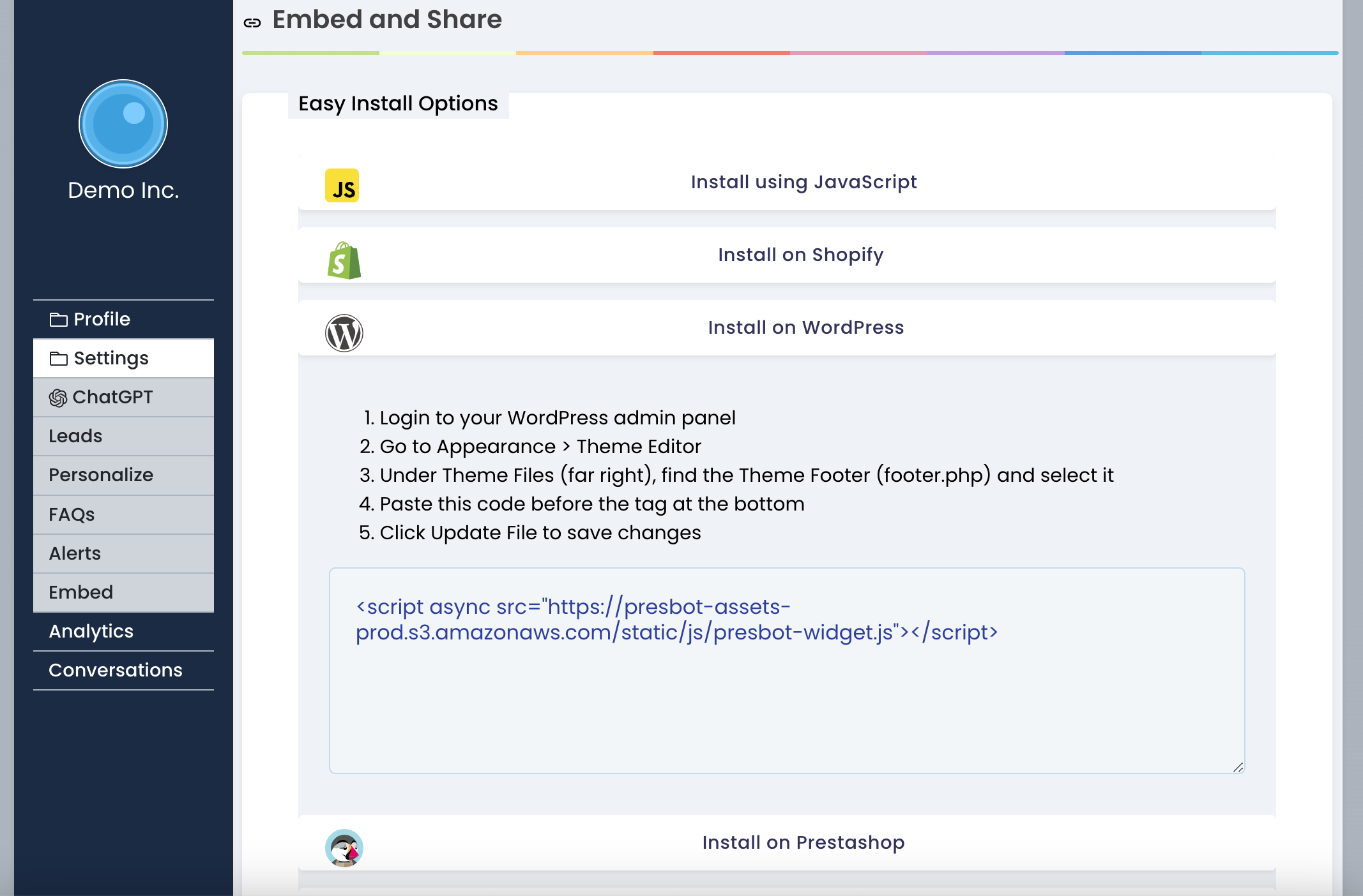 Presbot gallery image