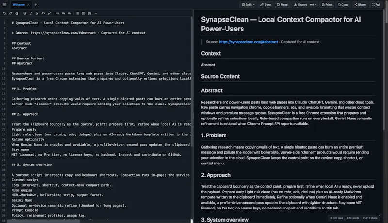 SynapseClean screenshot 3