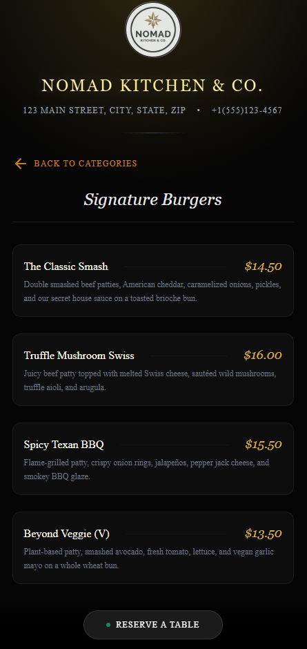 QR Menu Generator gallery image