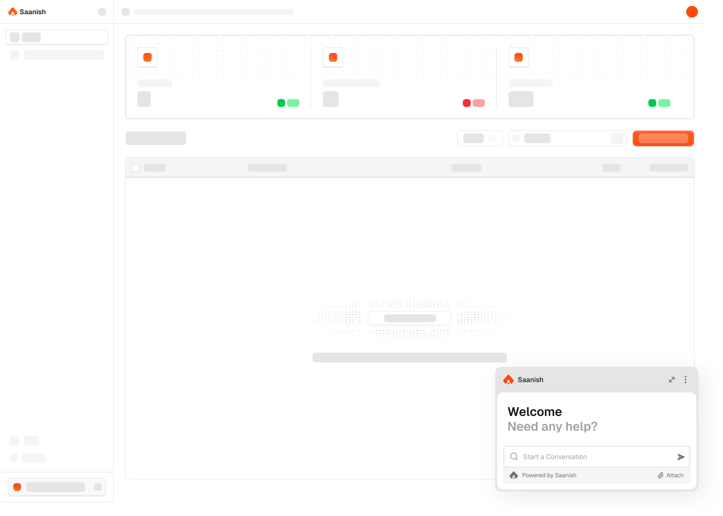 Saanish - Main screenshot showing features and interface