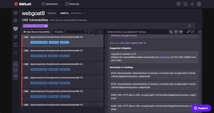 ShiftLeft CORE: SAST + SCA + Education gallery image