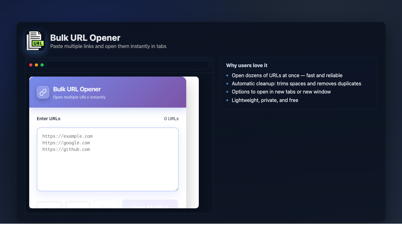 Bulk URL Opener gallery image