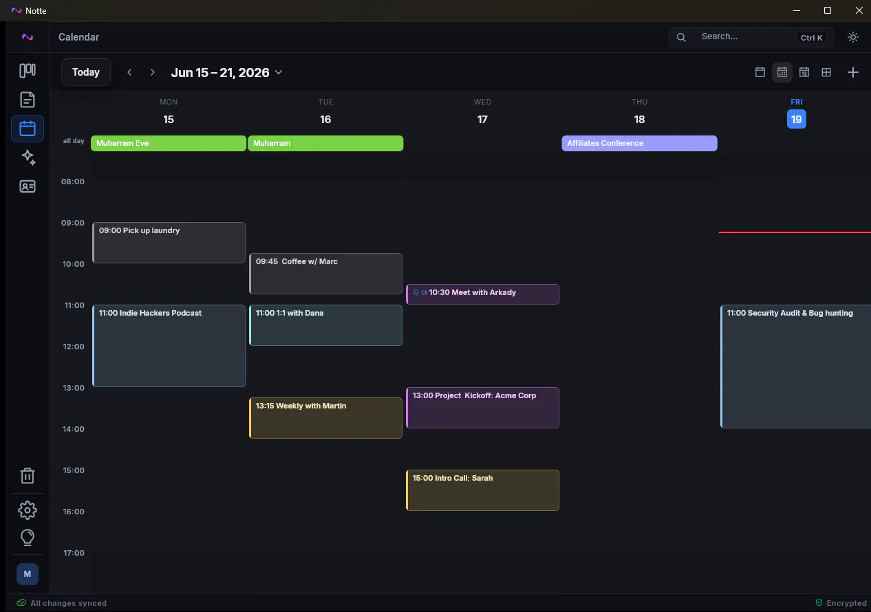 Notte - Privacy-first Workspace gallery image