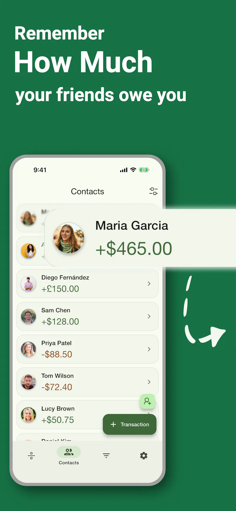 PayMeLater IOU Tracker + Bill Splitting screenshot 2