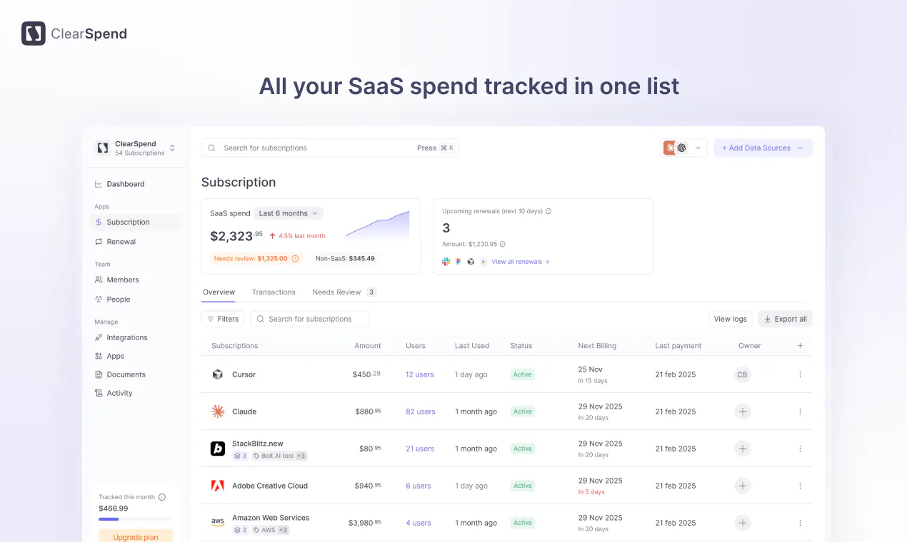 ClearSpend AI gallery image