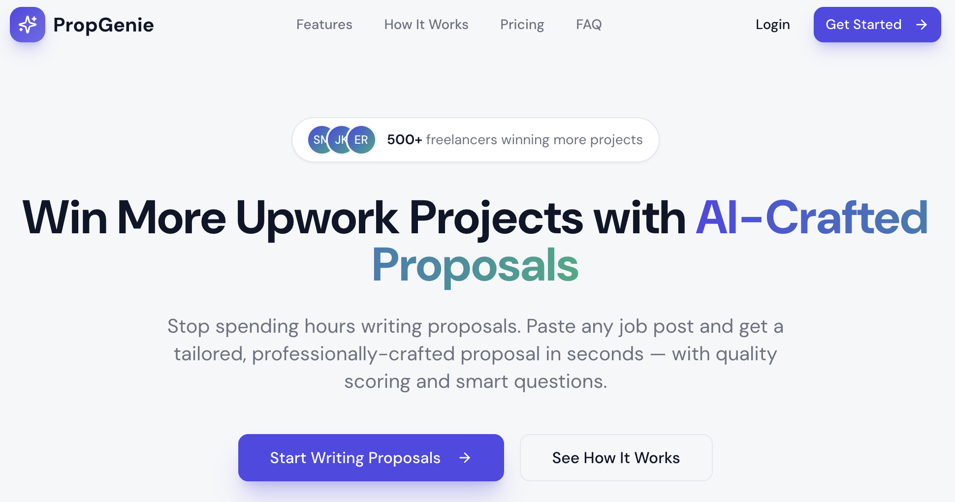 Proposal Copilot - Main product screenshot demonstrating key features and user interface