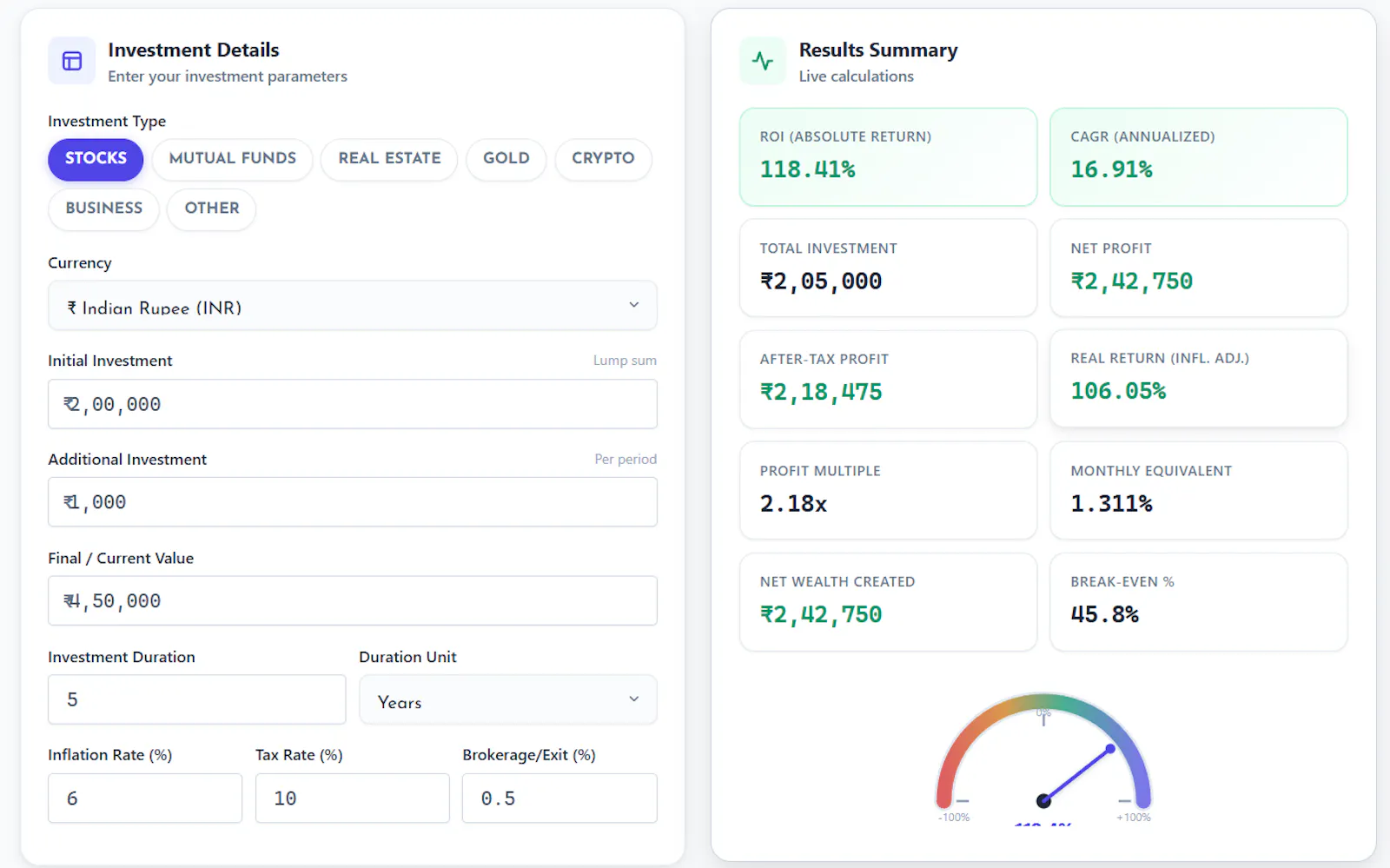 MoneyCalc screenshot 3