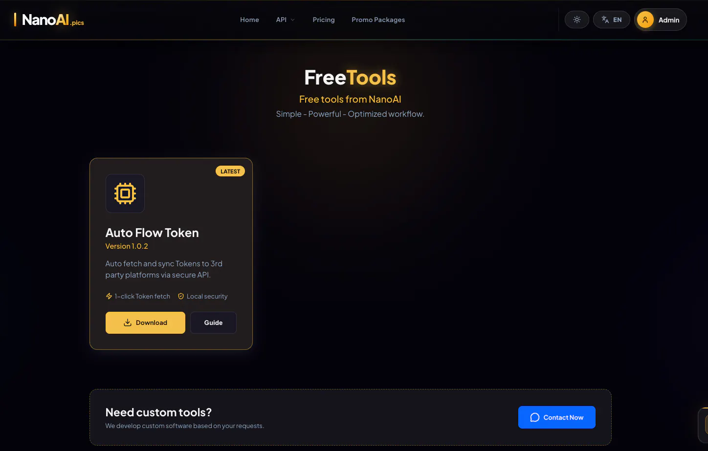 Nano Flow API gallery image