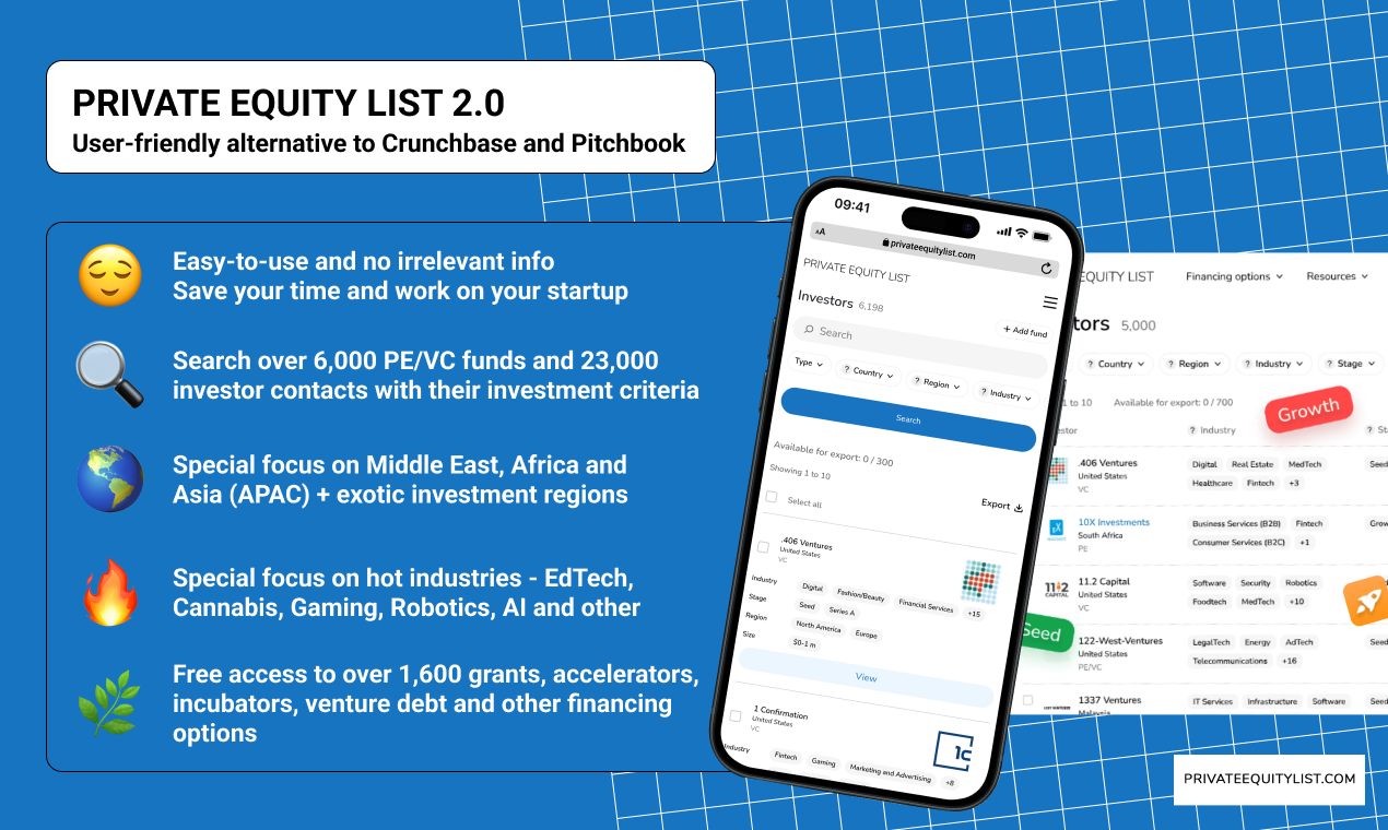 Private Equity List 2.0 Pel Feed - Grote update van gebruiksvriendelijk alternatief voor CrunchBase media 2