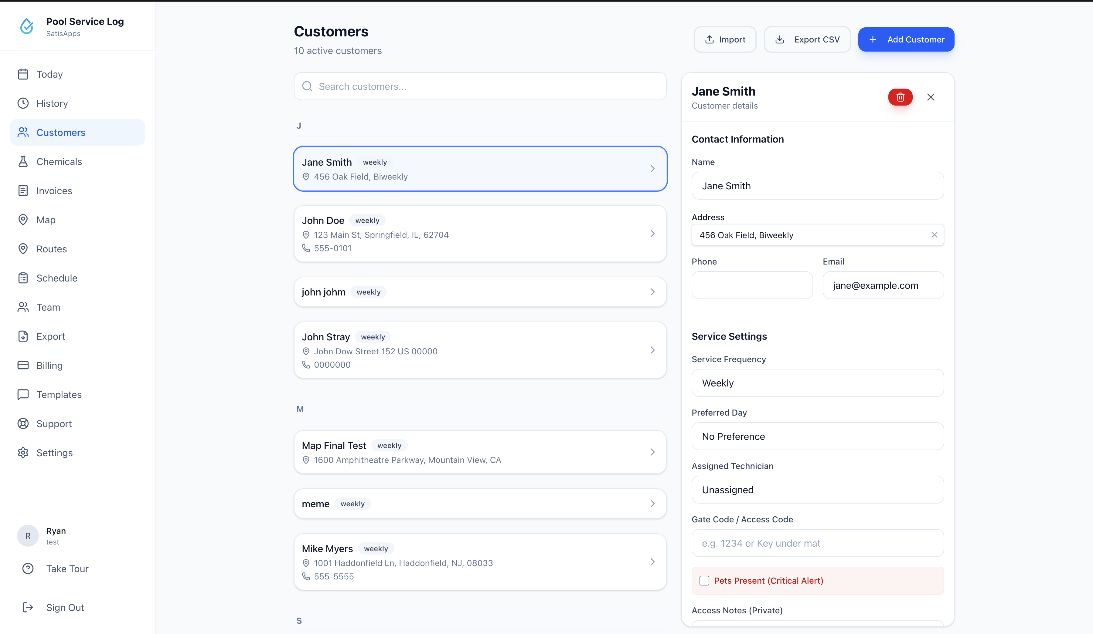 Pool Service Log gallery image