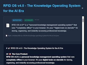 RFID OS — Offline Knowledge Hub gallery image