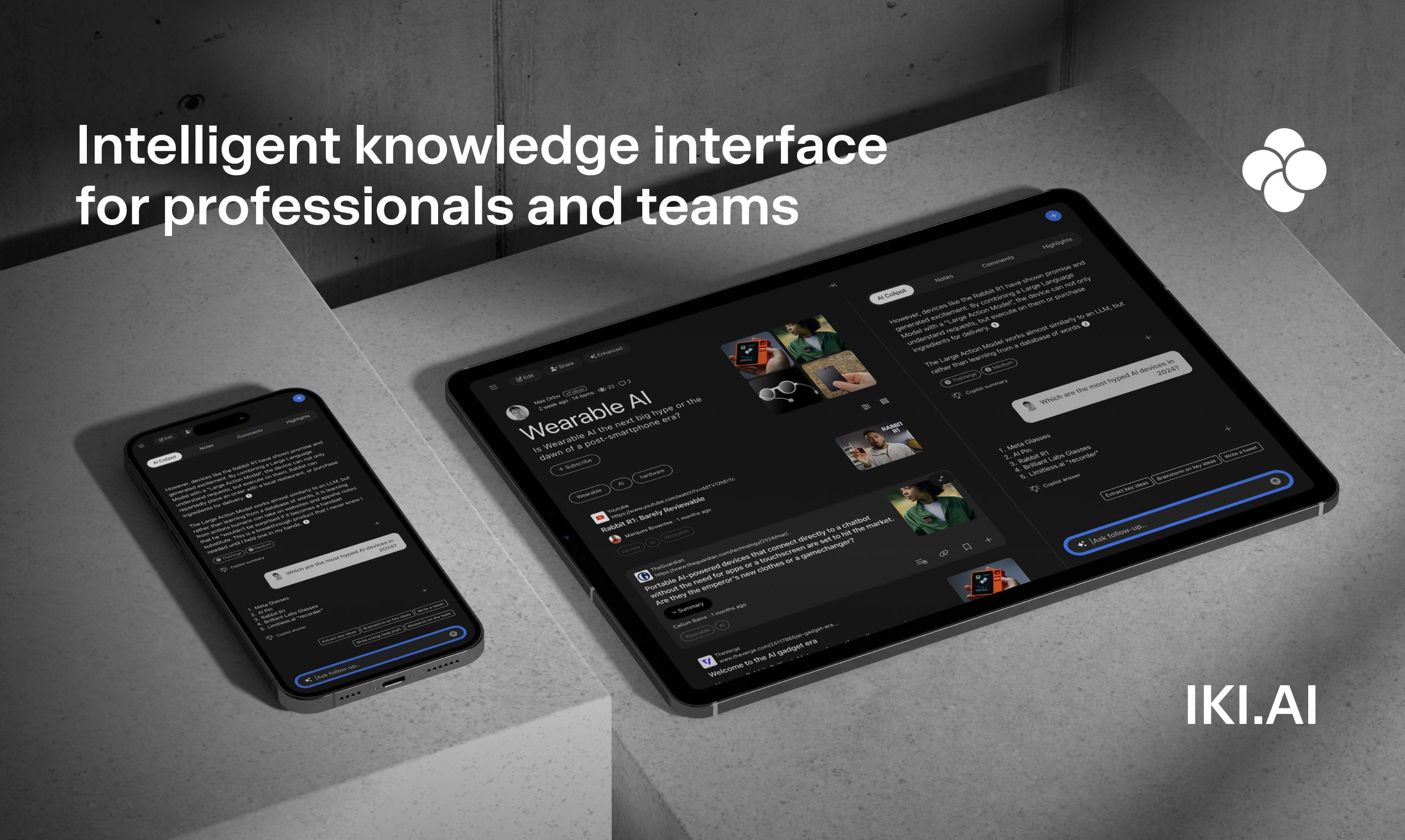 startuptile IKI.AI-LLM-powered intelligent knowledge interface