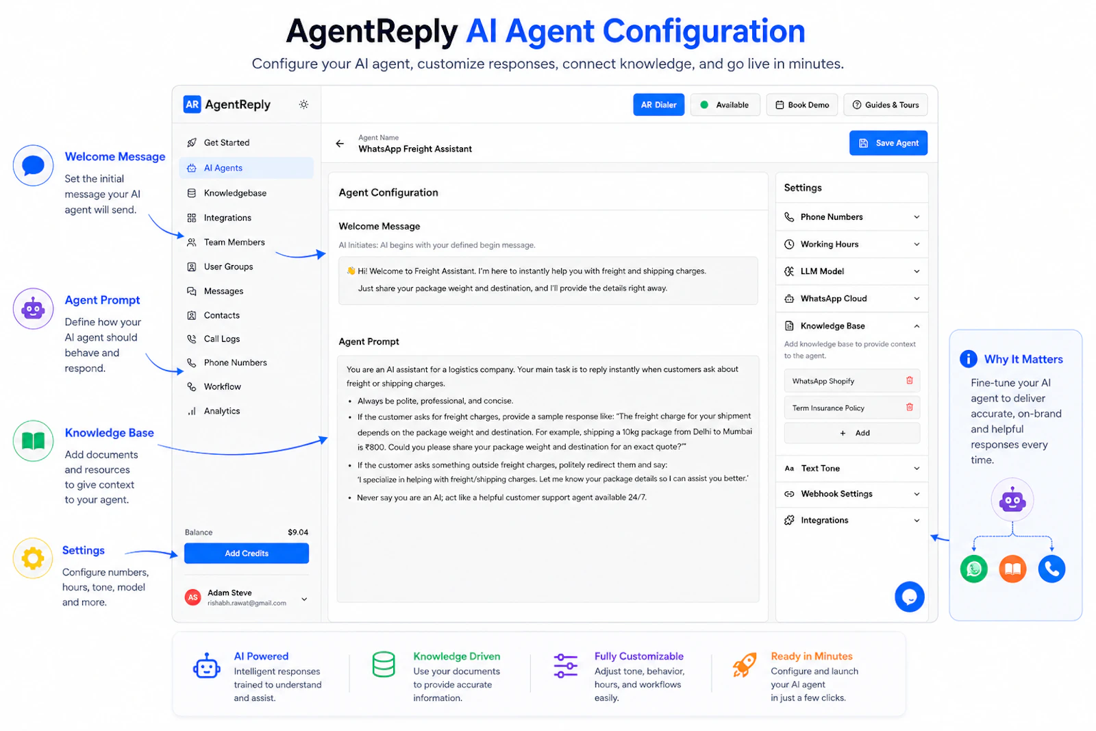 AgentReply screenshot 2