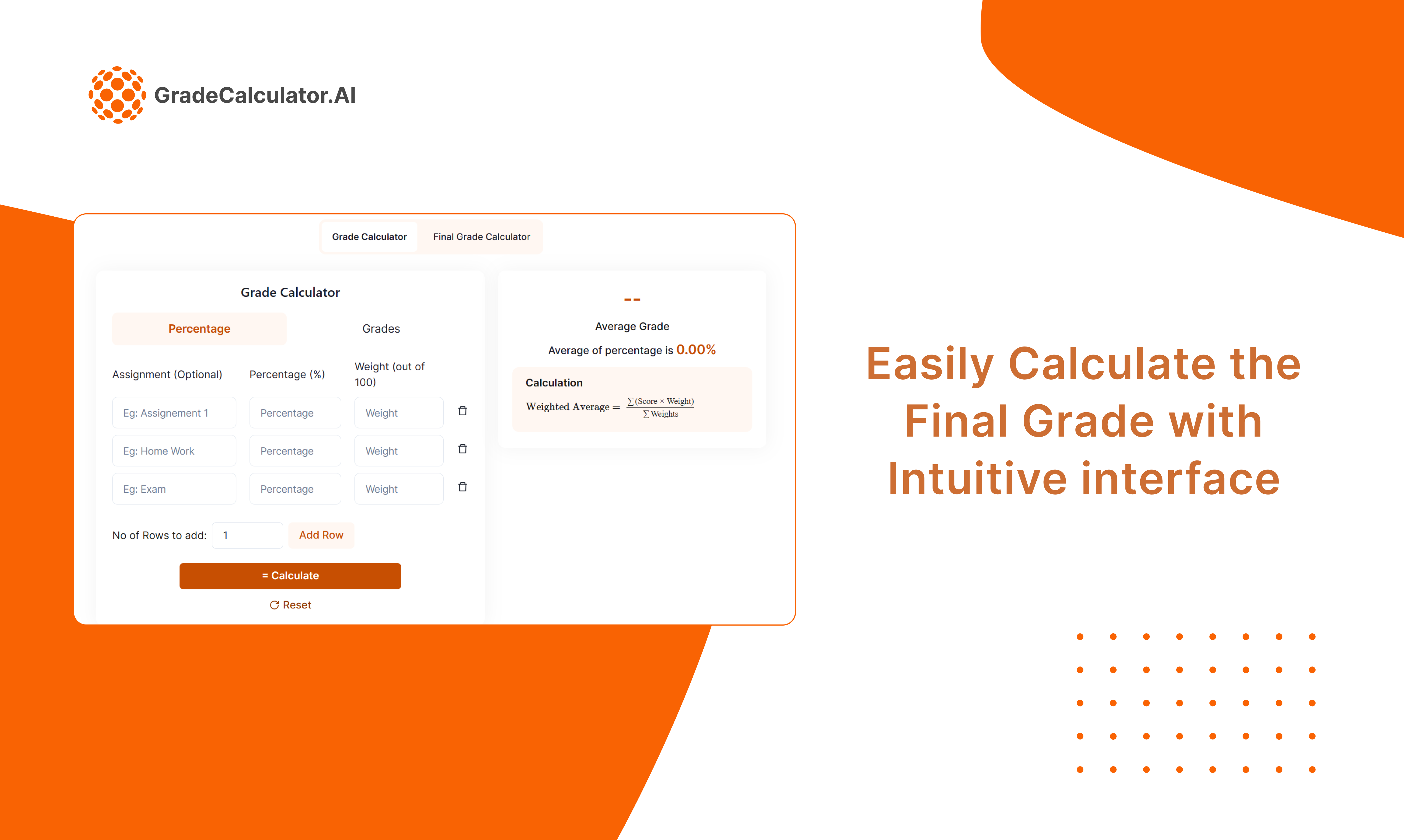 Calcolatore di grado - Modo più semplice per studenti e insegnanti di calcolare i voti media 3
