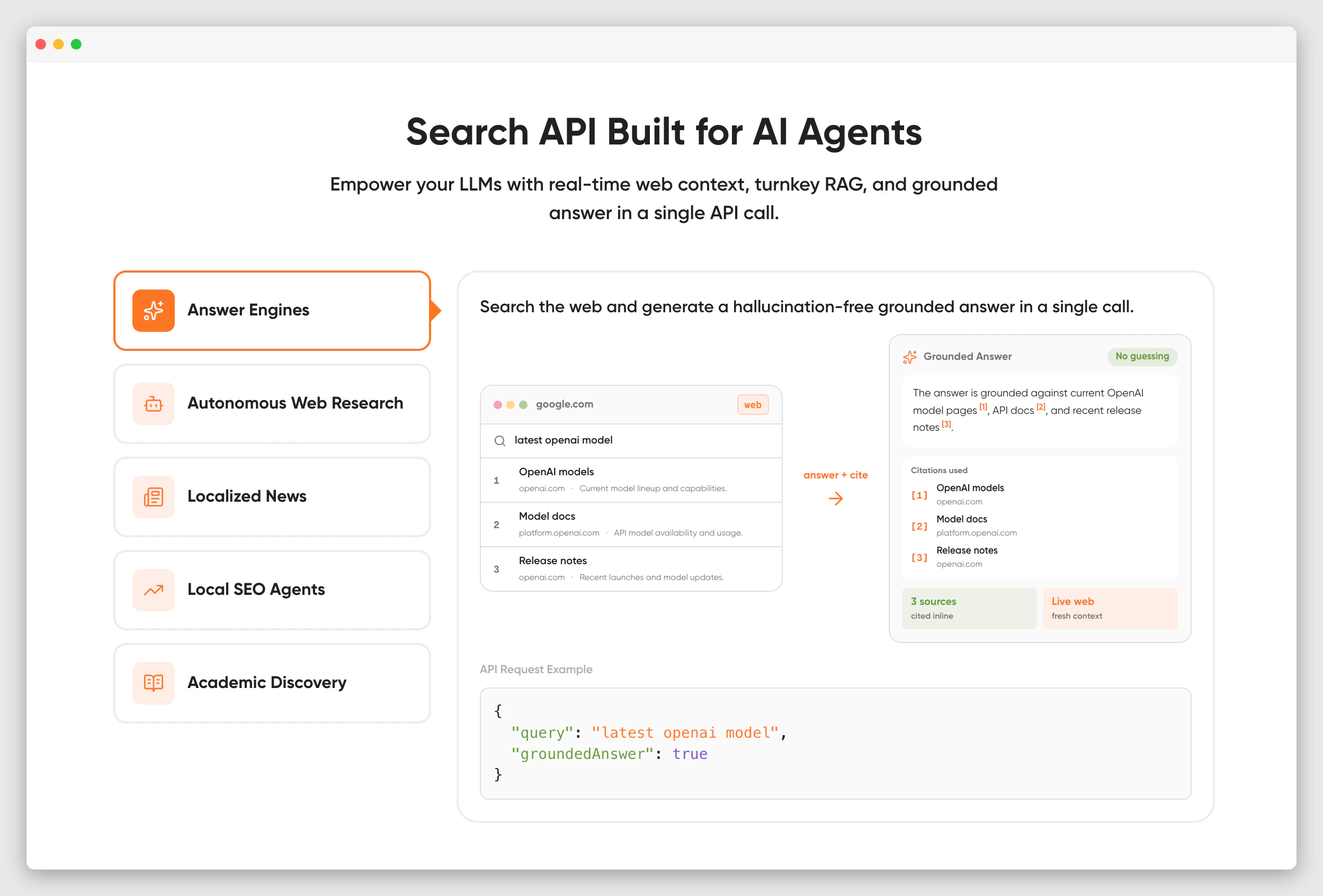 Search API for AI screenshot 1