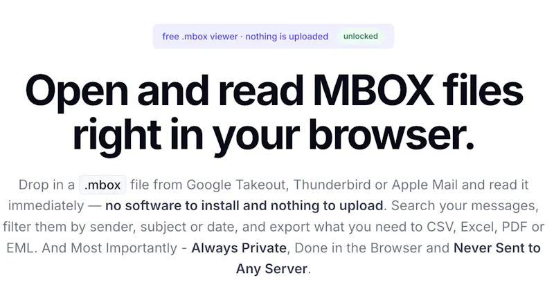 MBOX Viewer screenshot 1
