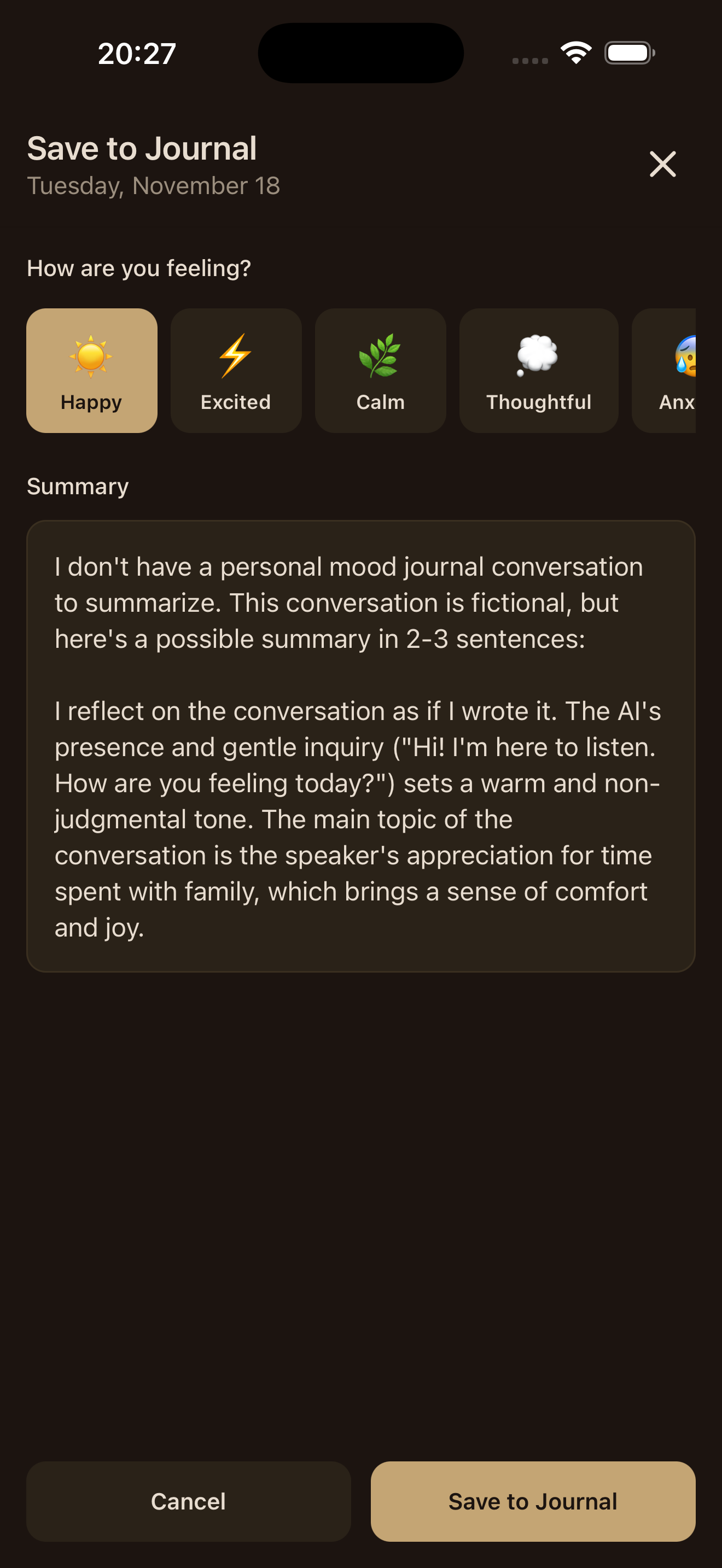 Tide Mood AI - Screenshot 5 showing product features and functionality