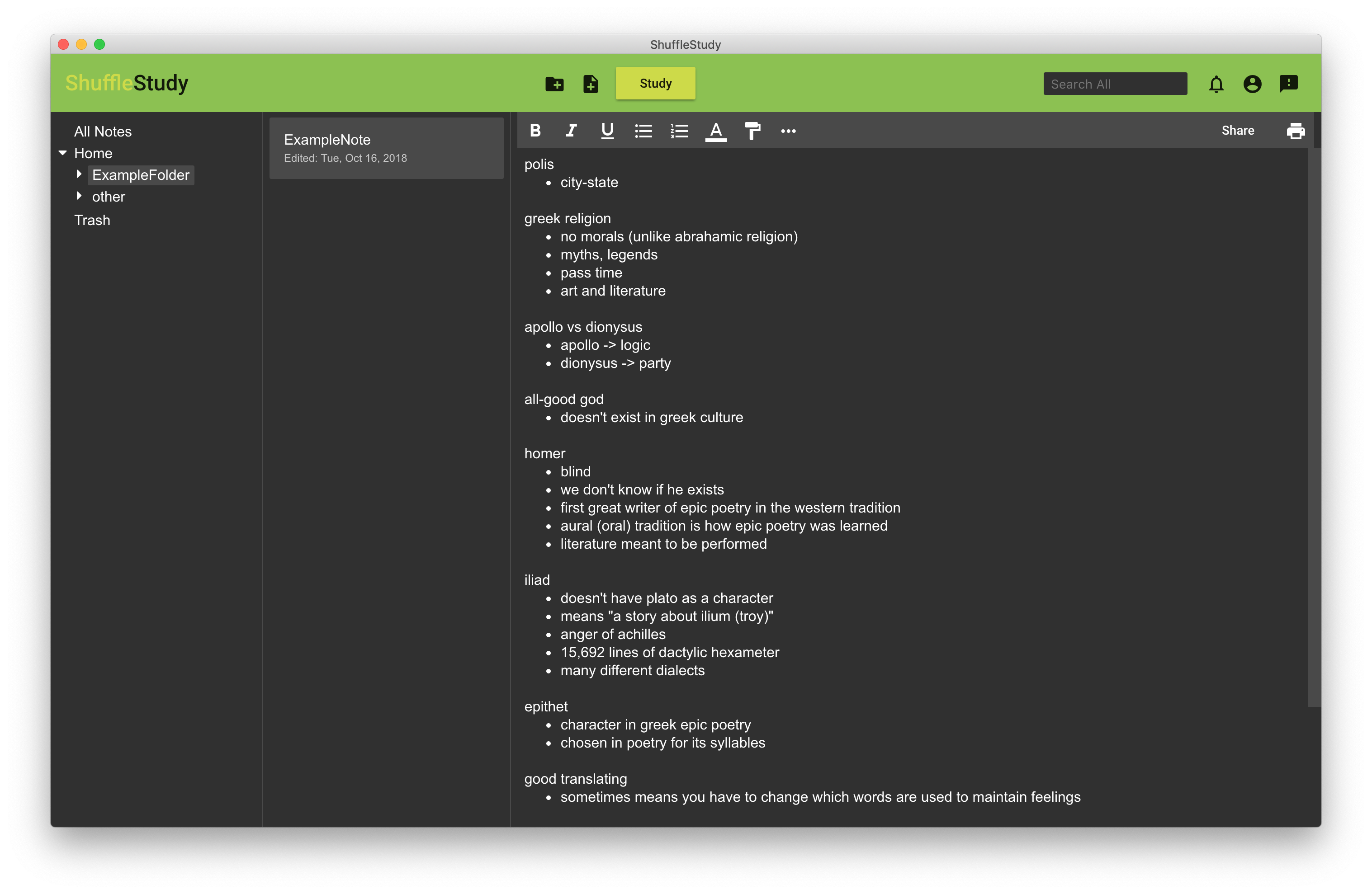ShuffleStudy gallery image