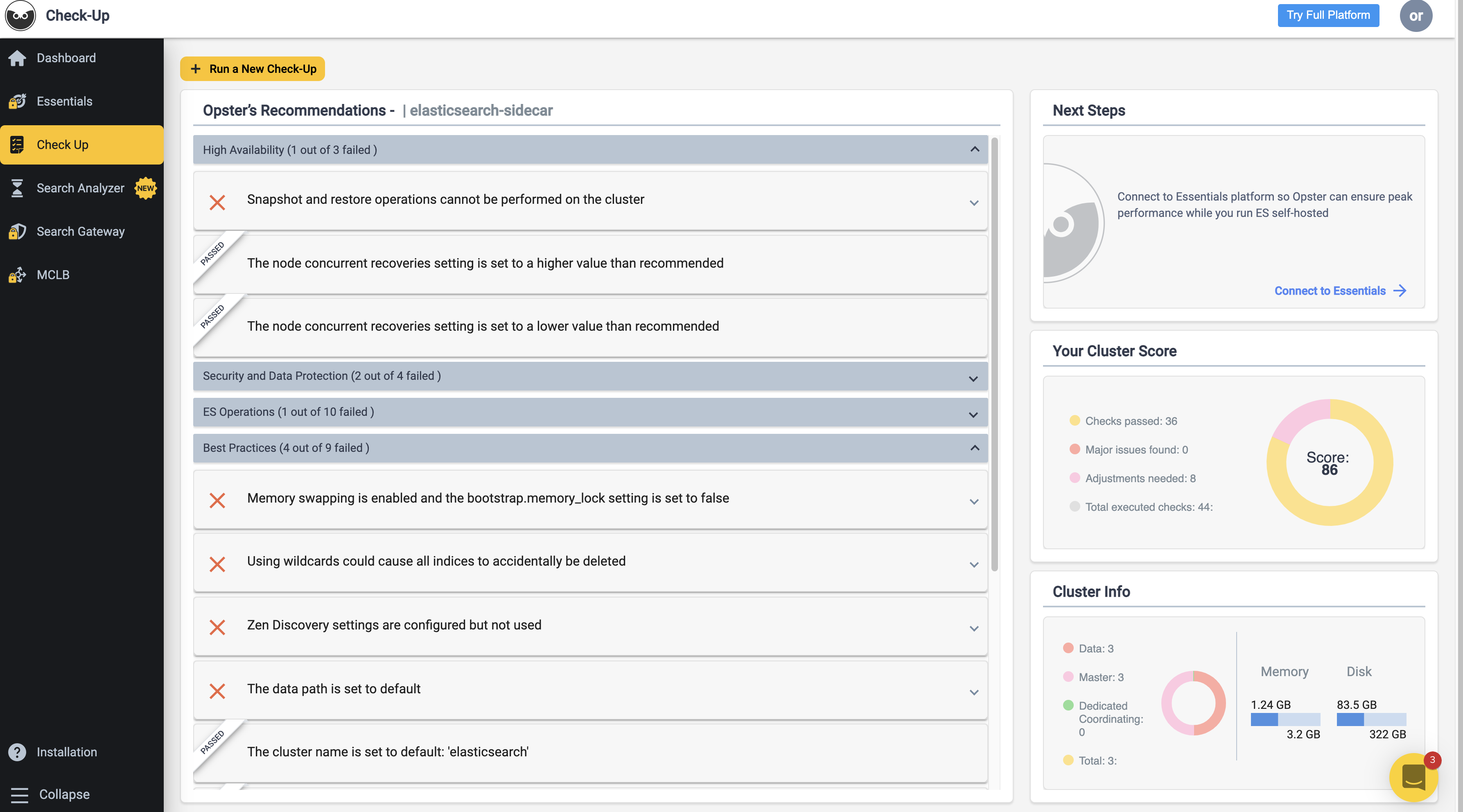 Elasticsearch Check-Up