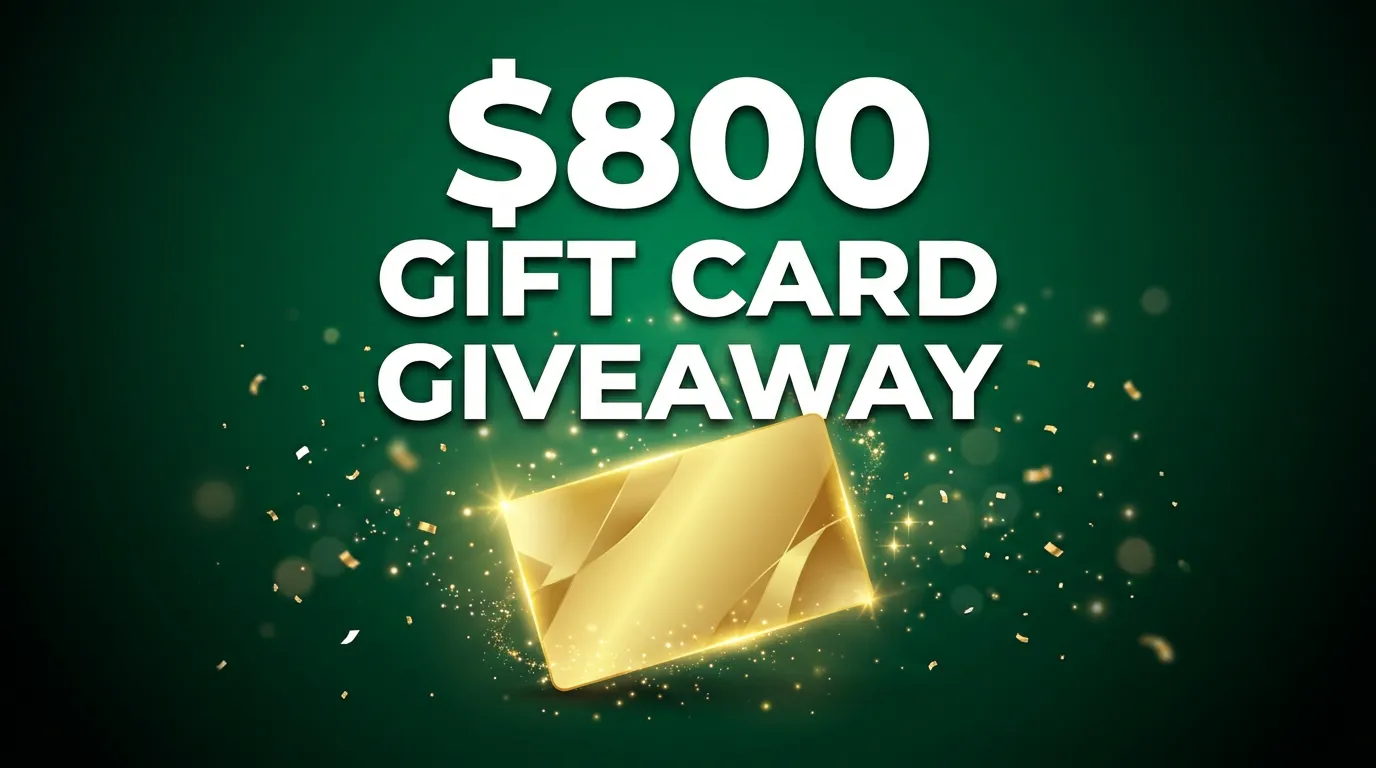 Share and Win: $800 Gift Card Giveaway