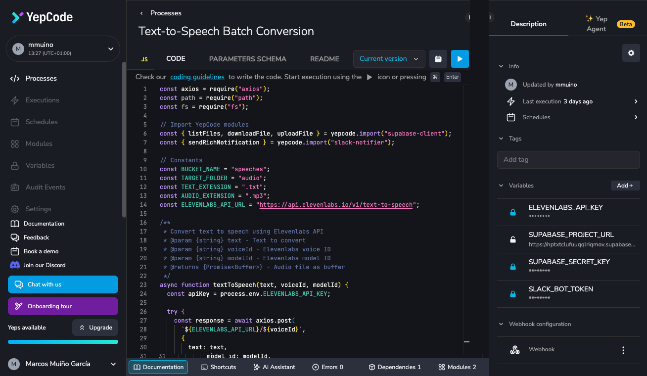 YepCode gallery image