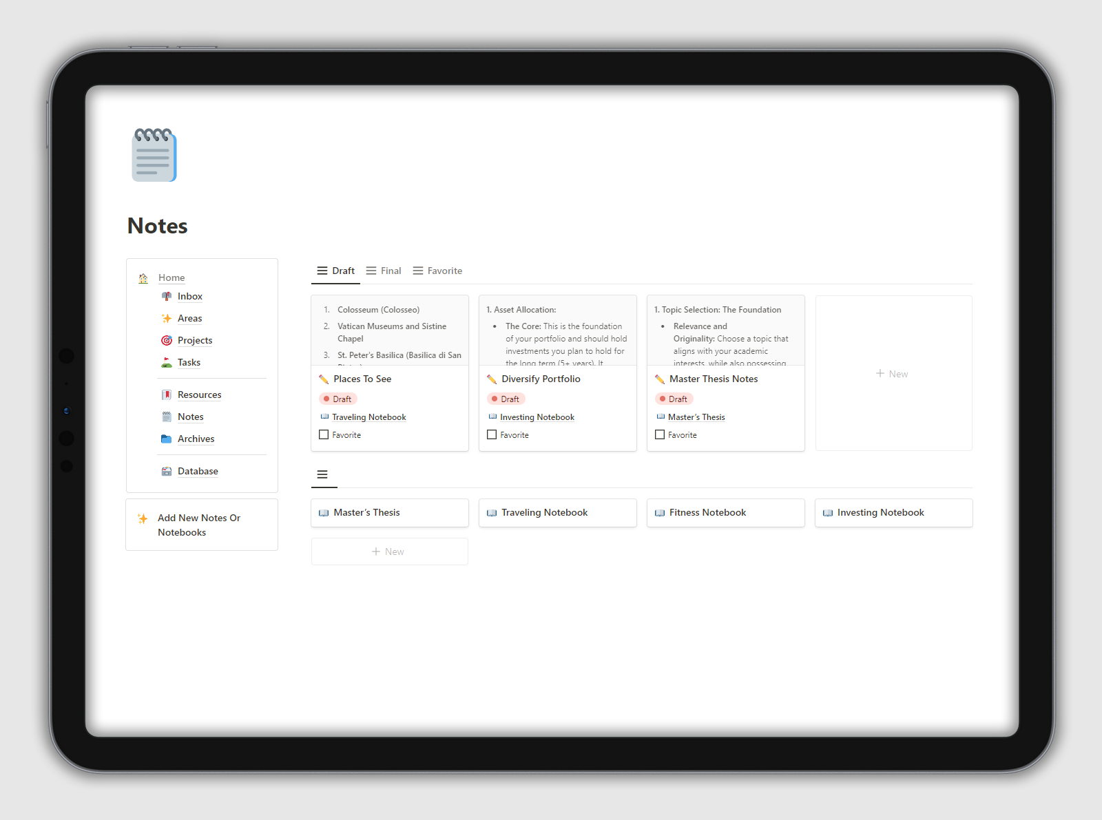 Notion Second Brain gallery image