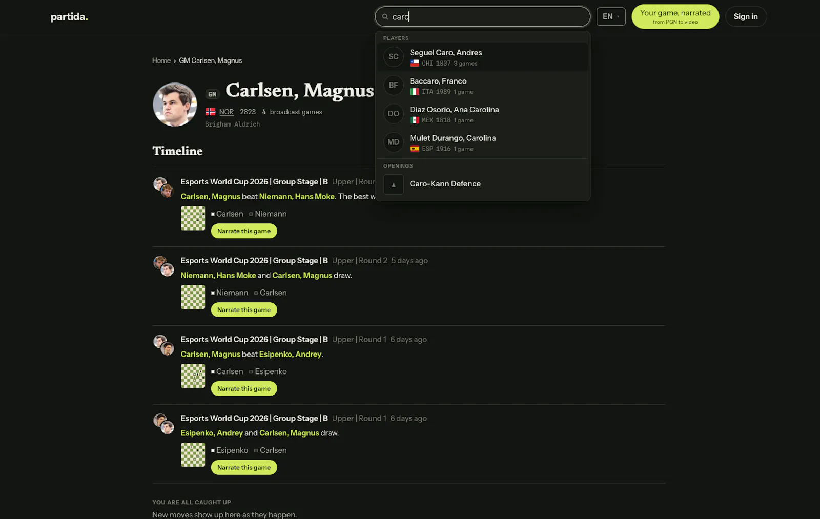 Partida screenshot 2