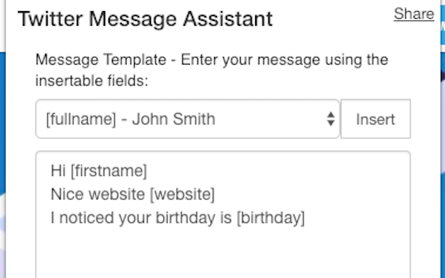 Twitter Message Assistant gallery image