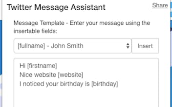 Twitter Message Assistant gallery image