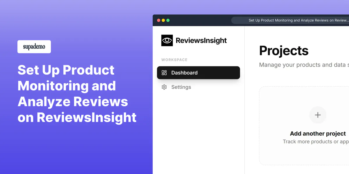 ReviewsInsight AI 제품 배너