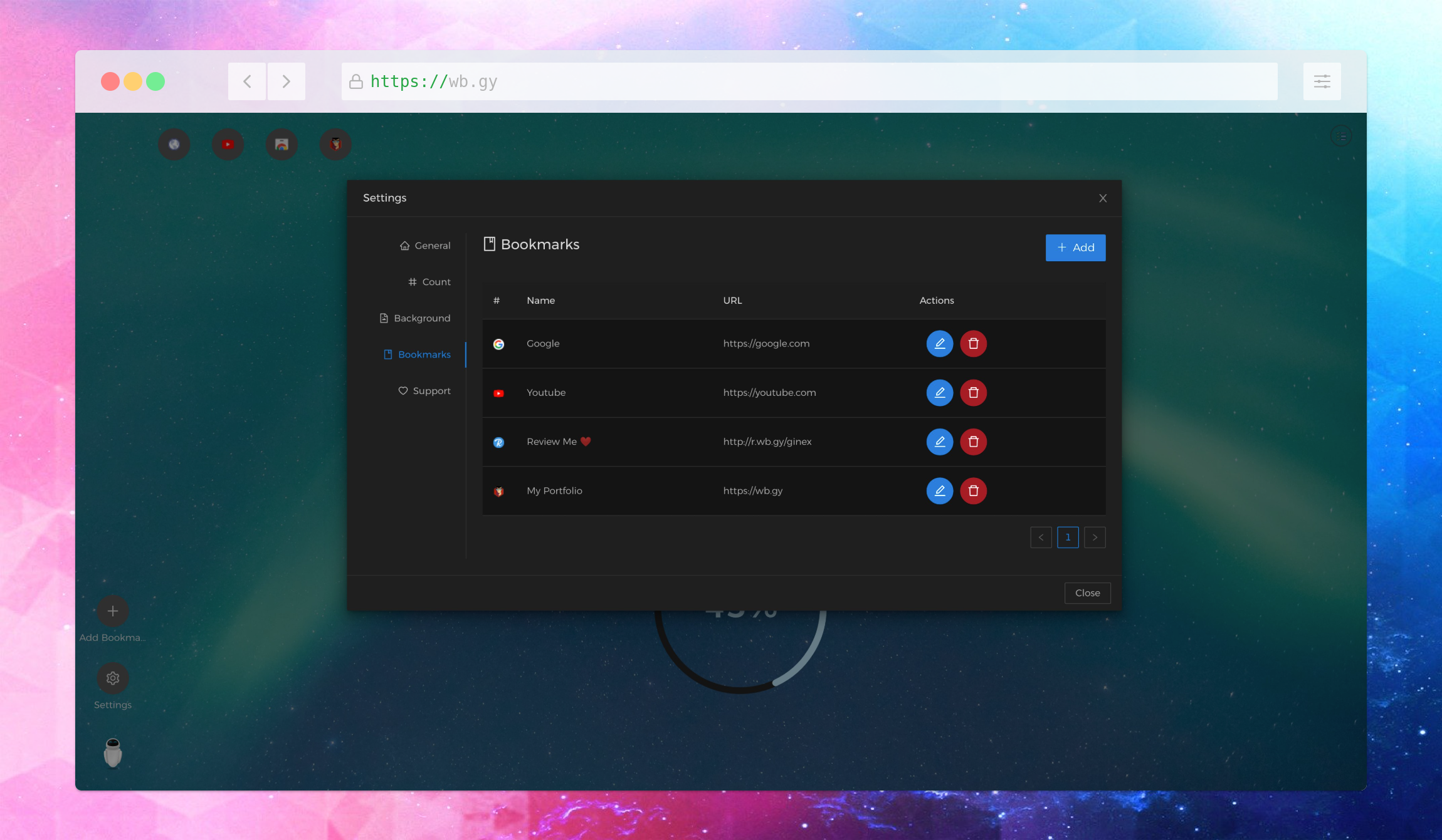 Year Progress - Browser Extension V.2 gallery image