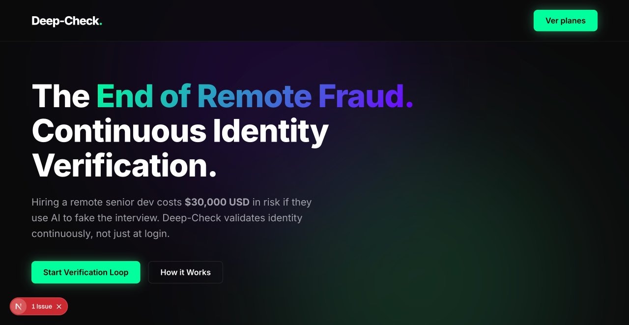 Deep-Check - Main product screenshot demonstrating key features and user interface