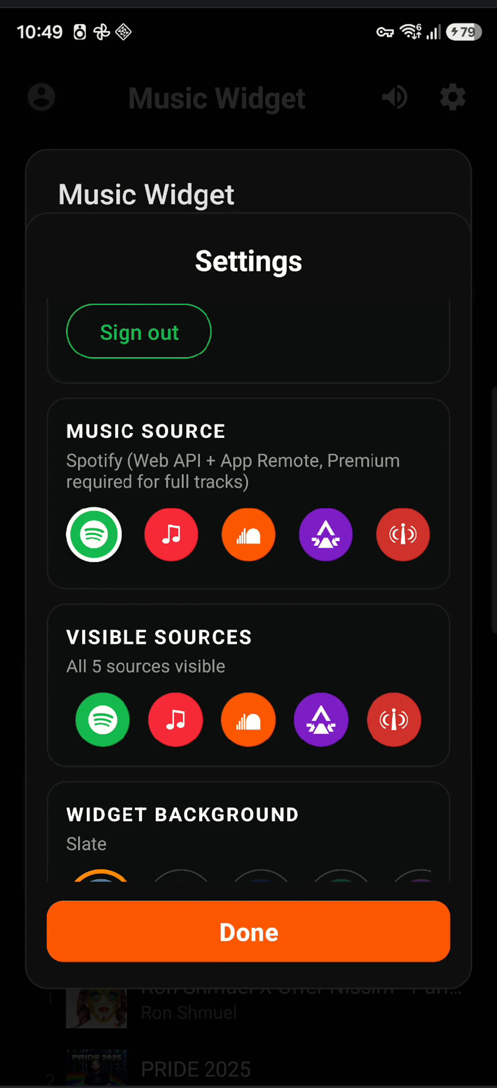 Music Widget screenshot 6