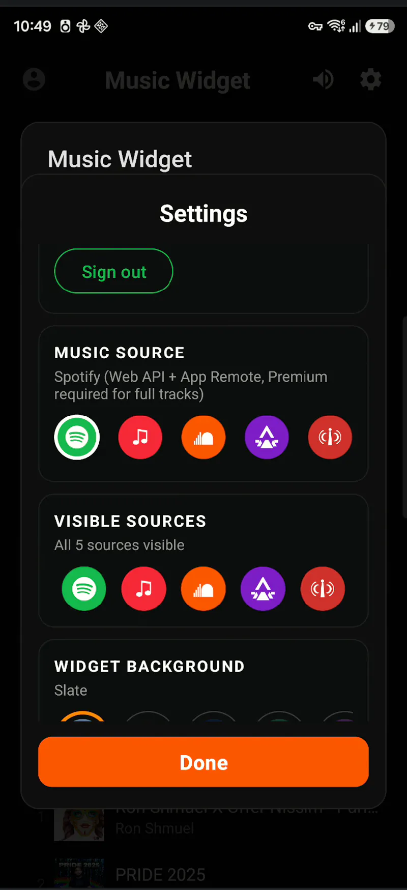 Music Widget screenshot 6