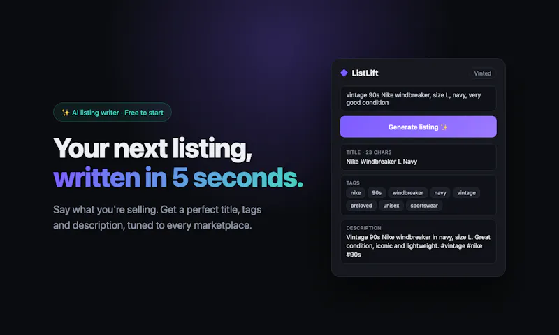 ListLift screenshot 1