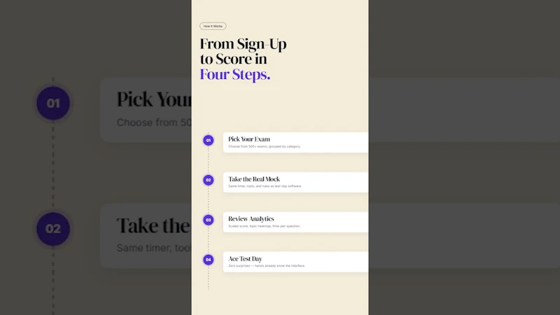 Wrexa Edge — 26500+ Mock Exams screenshot 1 (video preview)