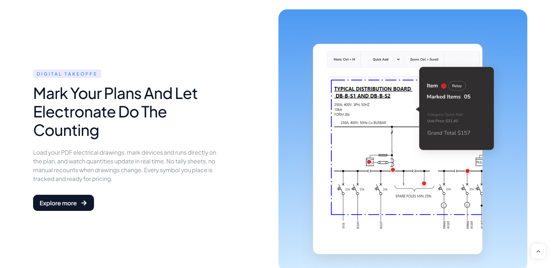 Panelboard Estimation Software - Main product screenshot demonstrating key features and user interface