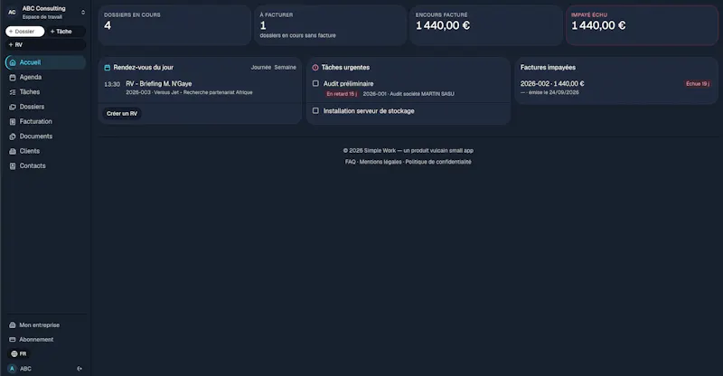 Simple Work screenshot 1