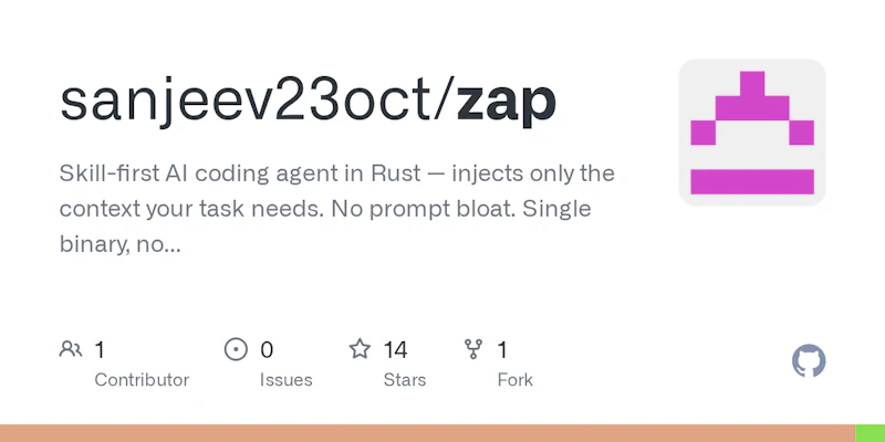 zap-coding-agent screenshot 2