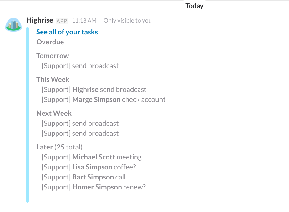Slackbot for Highrise gallery image