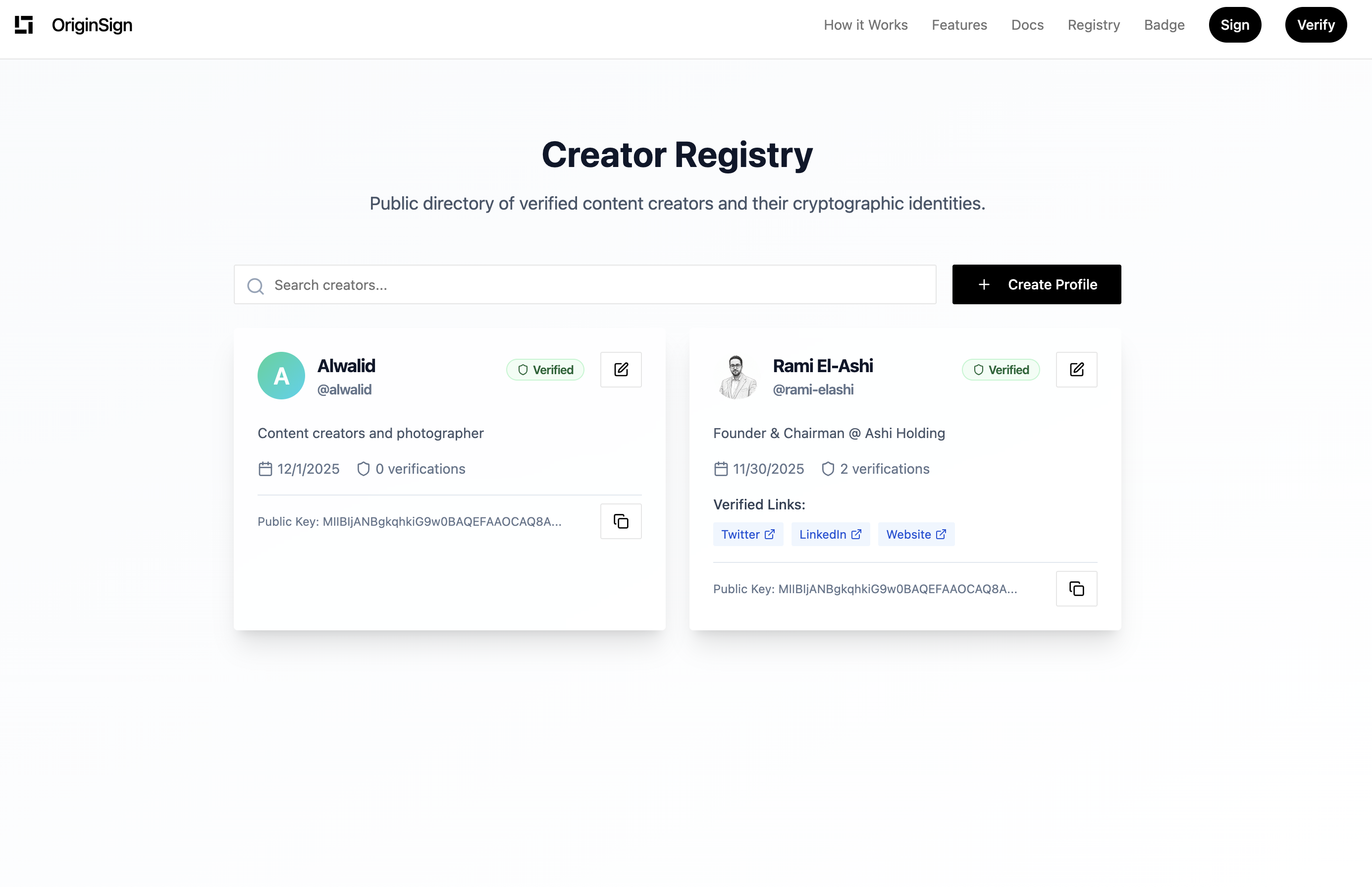 OriginSign - Screenshot 4 showing product features and functionality