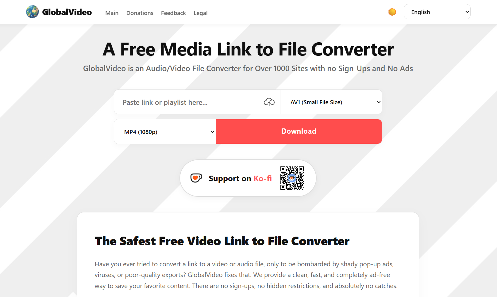GlobalVideo - Main product screenshot demonstrating key features and user interface