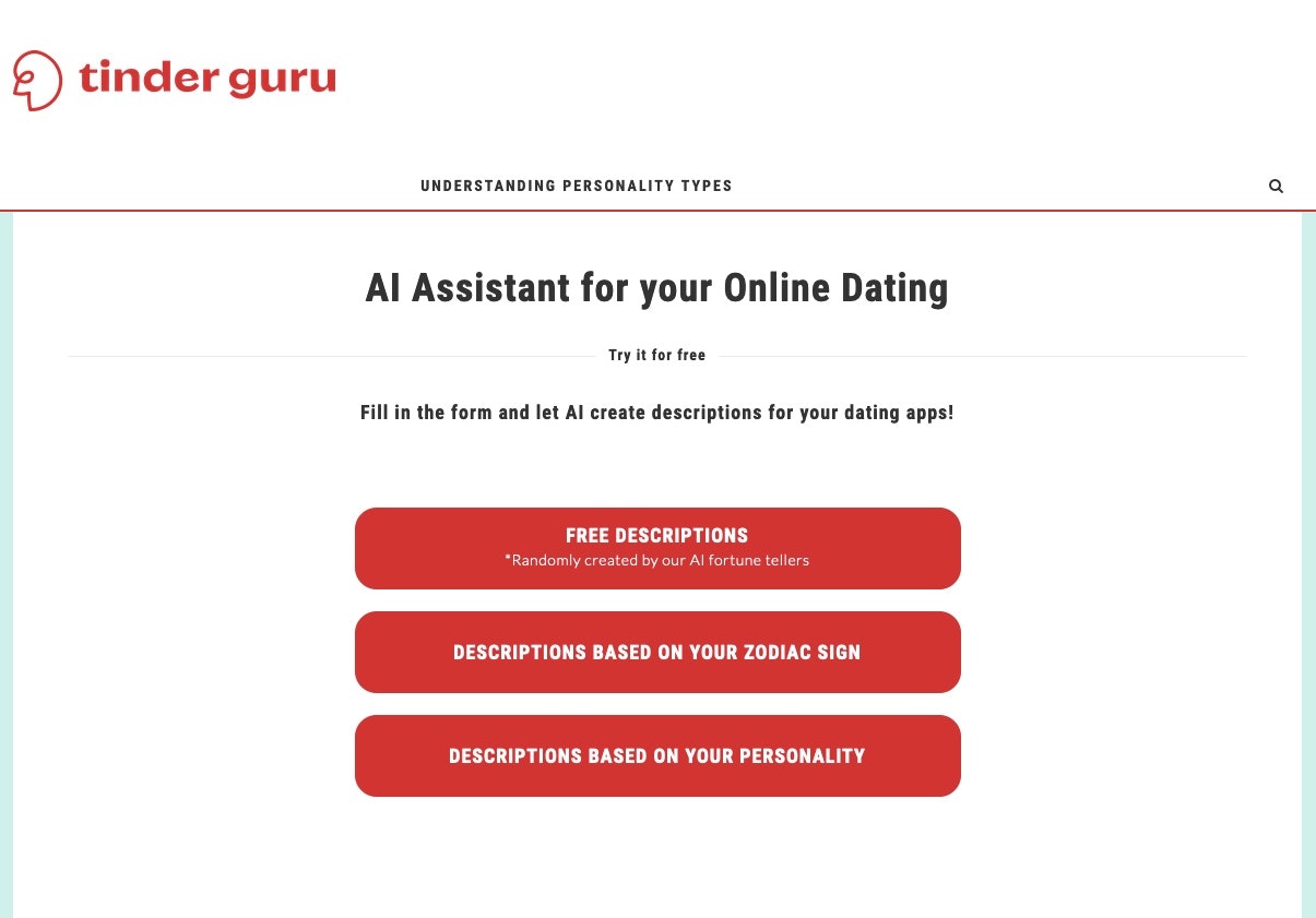 Tinderguru - 당신의 성격에 따라 AI 데이트 프로필 미디어 1